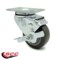 Service Caster 3 Inch Gray Polyurethane Wheel Swivel Top Plate Caster with Brake SCC-20S314-PPUB-TLB-TP2 - alternate 1